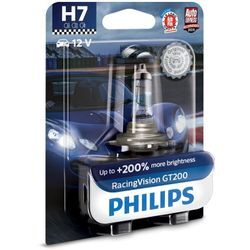 PHILIPS H7 RacingVision GT200 Glühlampe, Fernscheinwerfer,Glühlampe, Hauptscheinwerfer,Glühlampe, Nebelscheinwerfer,Glühlampe, Abbiegescheinwerfer,Glü