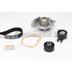 CONTINENTAL CTAM Wasserpumpe + Zahnriemensatz für PEUGEOT FIAT CITROËN LANCIA FORD 1609525480 1609120880 71771583 CT1091WP1