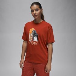 Jordan Damen-T-Shirt mit Collage - Rot