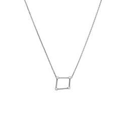 Shooting Star Necklace Silver - Libra