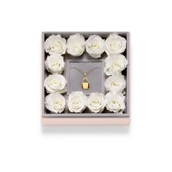 Padlock Rosebox Square Gold