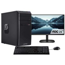 CAPTIVA Business-PC-Komplettsystem "Power Starter I75-532 TFT Bundle", E (A-G), schwarz, Microsoft Windows 11 Home (64 Bit), 8 GB RAM 480 GB SSD, Computer-Komplettsysteme