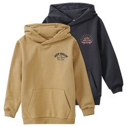 2 Jungen Hoodies mit kleinem Print