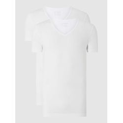 T-Shirt mit Stretch-Anteil im 2er-Pack