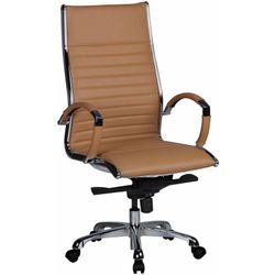 Finebuy - salzburg 1 Bürostuhl Echtleder Schreibtischstuhl ergonomisch Chefsessel elegant Drehstuhl