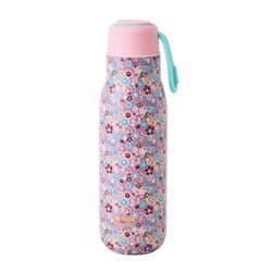 RICE Thermosflasche Fall Floral aus rostfreiem Stahl, Ø7,5 x H25,5 cm, 500 ml, lavendel