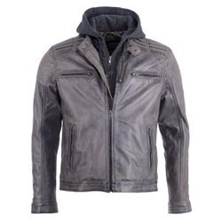 Bikerjacke JCC "993" Gr. 46, grau Herren Jacken