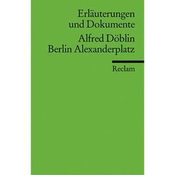 Alfred Döblin 'Berlin Alexanderplatz' - Alfred Döblin, Taschenbuch