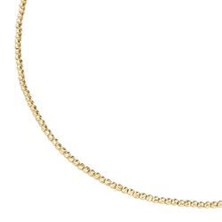 Goldkette LUIGI MERANO "mit facettierten Kugeln, Gold 585" Halsketten Gr. 45 cm, Gelbgold 585, goldfarben (gold) Damen