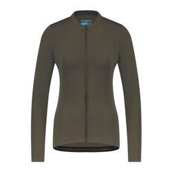 Woman's KAEDE Thermal Long Sleeve Jersey, Moss Green