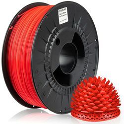 Midori - 20 x ® 3D Drucker 1,75mm pla Filament 1kg Spule Rolle Premium Rot Transparent