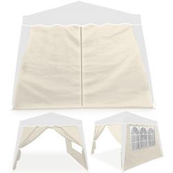 2x Seitenwand Seitenteile Pavillon Faltpavillon 3x3m Capri Partyzelt Gartenzelt Zelt beige