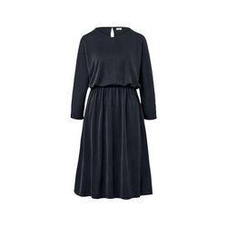 Piqué-Jerseykleid - Dunkelblau - Gr.: S