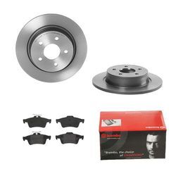 BREMBO Bremsensatz-Hinterachse COATED DISC LINE / STANDARD Bremsensatz, Scheibenbremse hinten rechts links voll 280mm für FORD USA MAZDA (CHANGAN) VOL