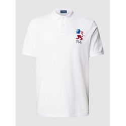 Poloshirt mit Logo-Stitching