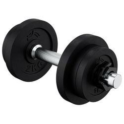 CRIVIT Kurzhantel-Set, mit Stahl-Griff, 10 kg