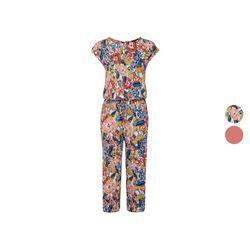 esmara® Damen Leinen-Jumpsuit, 3/4 Länge, mit Schlitz