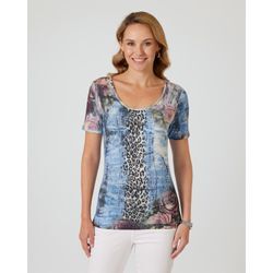 Shirt mit Fantasie-Druckmix