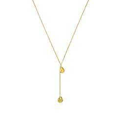 Molten Y-Necklace 14K Gold Plated