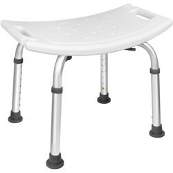 UISEBRT Duschhocker Badhocker Höhenverstellbar 38-53cm 136kg - Duschstuhl Duschsitz für Senioren, Kinder,Menschen mit Behinderungen (Duschhocker