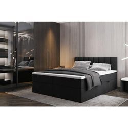 Palermo Boxspringbett 180x200 mit Bettkästen H3 Matratze Schwarz - Trada