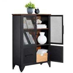 VASAGLE Sideboard, LSC053B01 braun 70,0 x 30,0 x 101,0 cm