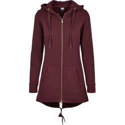 URBAN CLASSICS Sweatjacke Urban Classics Damen Ladies Sweat Parka (1-tlg), rot