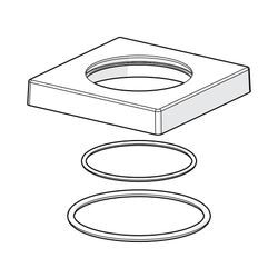 Hansa Rosette 59914213 75x75mm Chrom 59914213