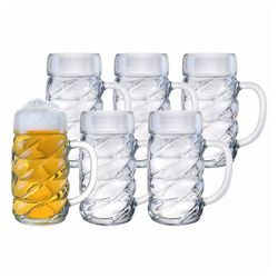 Stölzle Lausitz Bierkrüge Diamond 0,3 Liter 6er Set