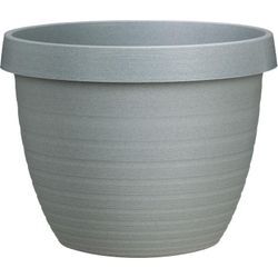 Country Star 40, Pflanzgefäß/Blumentopf/Pflanzkübel, rund, Farbe: Granite Grey, hergestellt aus 100 % recyceltem Kunststoff, 3 Jahre Garantie, für