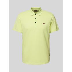 Slim Fit Poloshirt mit Logo-Stitching Modell 'EALIS'