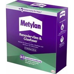 Metylan Renoviervlies & Glasfaser Tapetenkleister 500 g Paket, trocknet transparent Kleister & Kleistergeräte