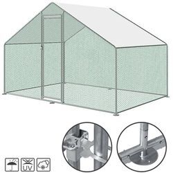 Vingo - Hühnerstall Kleintier Ställe Freilaufgehege Freigehege Voliere Kleintierstall Tiergehege 3x2x2m