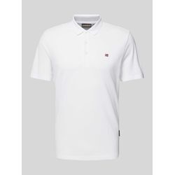 Slim Fit Poloshirt mit Logo-Stitching Modell 'EALIS'