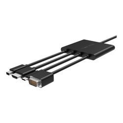 Belkin Digitaler Multiport Adapter mit Mini-Displayport, HDMI, USB-C und VGA auf HDMI (B2B166)