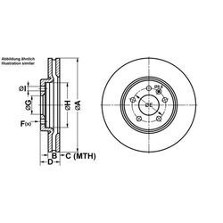 ATE Bremsensatz-Vorderachse Bremsensatz, Scheibenbremse vorne rechts links belüftet 321mm für VAUXHALL SAAB OPEL CHEVROLET 13586854 95530018 1605232 I