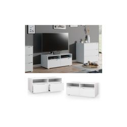 Vicco Lowboard Ruben weiß 100cm TV-Board Fernsehschrank TV-Schrank Regal Tisch