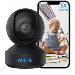 5MP 2,4/5 GHz wlan ptz Überwachungskamera, Auto-Tracking, 3X Optischem Zoom, Baby Monitor mit Mensch/Haustiererkennung, Schwarz - Reolink