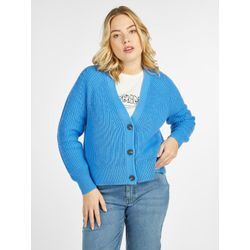 Lovely Sisters Strickjacke Damen Baumwolle, blau