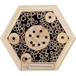 Cj Wildlife Insektenhotel Hexagon natur 16 x 8 x 16 cm Insektenhotel