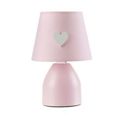 Onli Lighting - Onli titta Herz-Tischlampe mit rundem, konisch zulaufendem Schirm, Pink