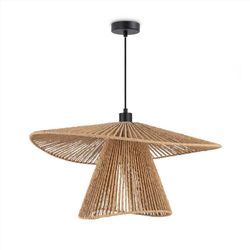 Led Pendelleuchte Esszimmer Pendellampe Wohnzimmer Küche Papier Boho Style E27 Schwarz, Typ 6 - Paco Home