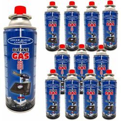 Buri - 12 x Butangaskartusche Campinggas je 220g Gaskartusche für Campingkocher Gasherd