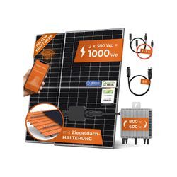 Solarway Balkonkraftwerk 1000W / 800W Solaranlage Steckerfertig WIFI Komplettset Photovoltaik Anlage