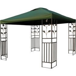 Pavillon Ersatzdach grün - 300 x 300 cm - Universal pvc Dach wasserdicht