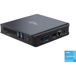 CSL Mini-PC "Narrow Box Ultra HD Compact v5", schwarz, Microsoft Windows 10 Pro (64 Bit), 4 GB RAM 1000 GB SSD, Computer