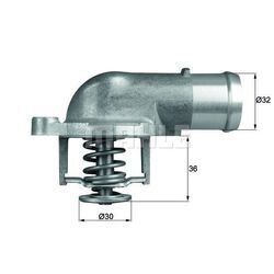 MAHLE Thermostat, Kühlmittel mit Dichtung für VW CUPRA AUDI 070121114 TI 212 87D