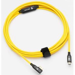 CobraTether USB-C an Micro-B 90° 5m gelb