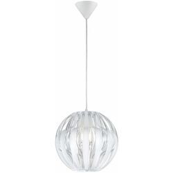 Etc-shop - Pendelleuchte Pendellampe Hängeleuchte Esstischlampe Wohnzimmer, Höheverstellbar, transparent weiß, 1x led 5W 350Lm 3000K, DxH 30x150cm