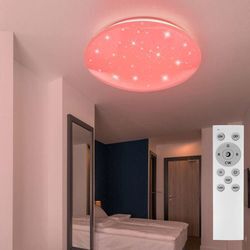 Rgb led Decken Leuchte Kinder Schlaf Zimmer Sternen Himmel Effekt Lampe dimmbar fernbedienung